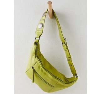 Free People | Wilder Embellished Sling Bag Yuletide Lime